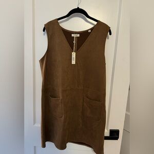 Max Studio Camel Suede Dress